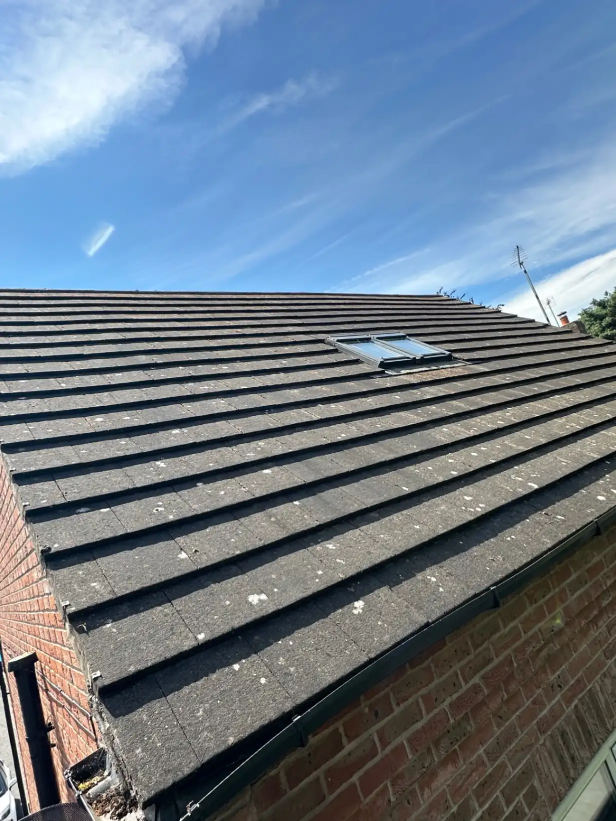 Roof cleaning job photo, Runcorn