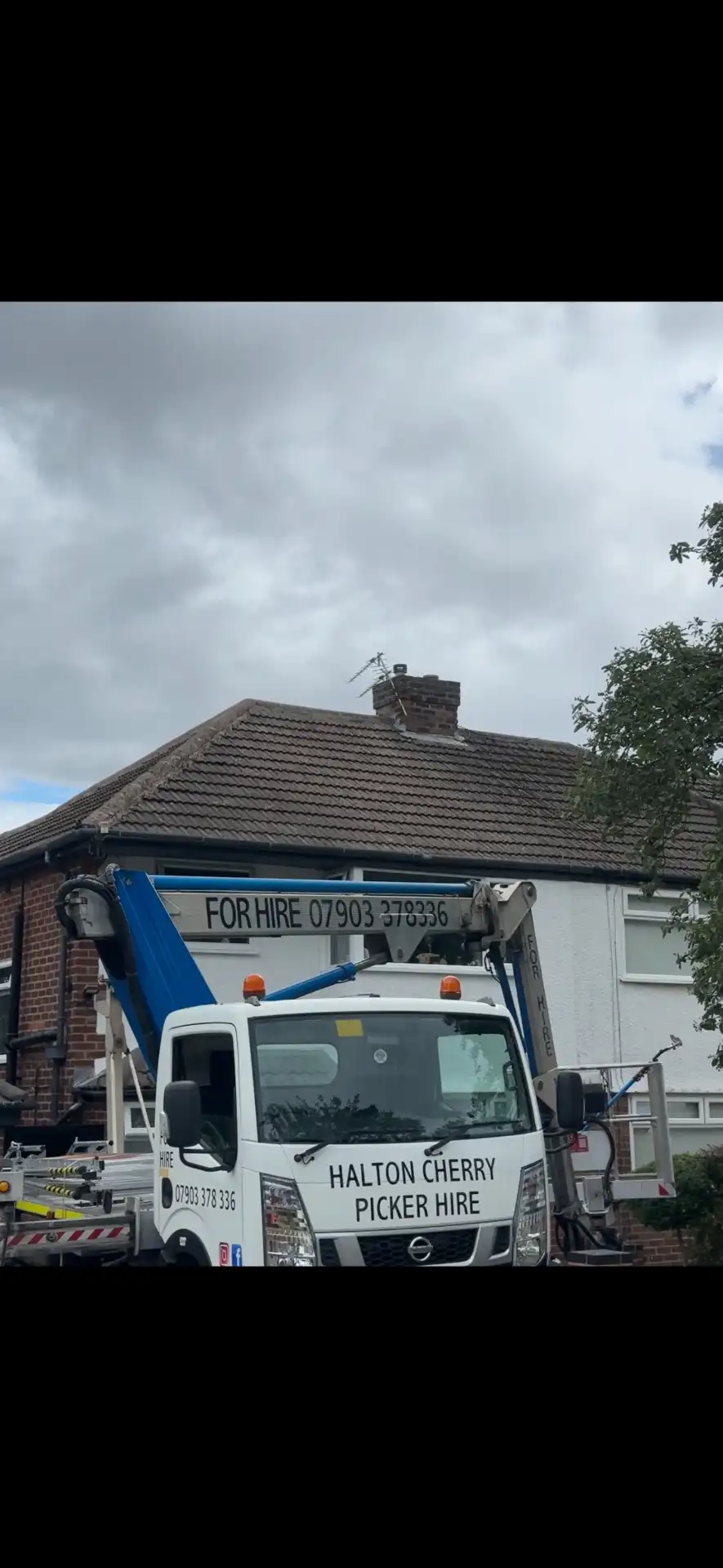 This roof was hand scraped, gutters cleared, biocide treated