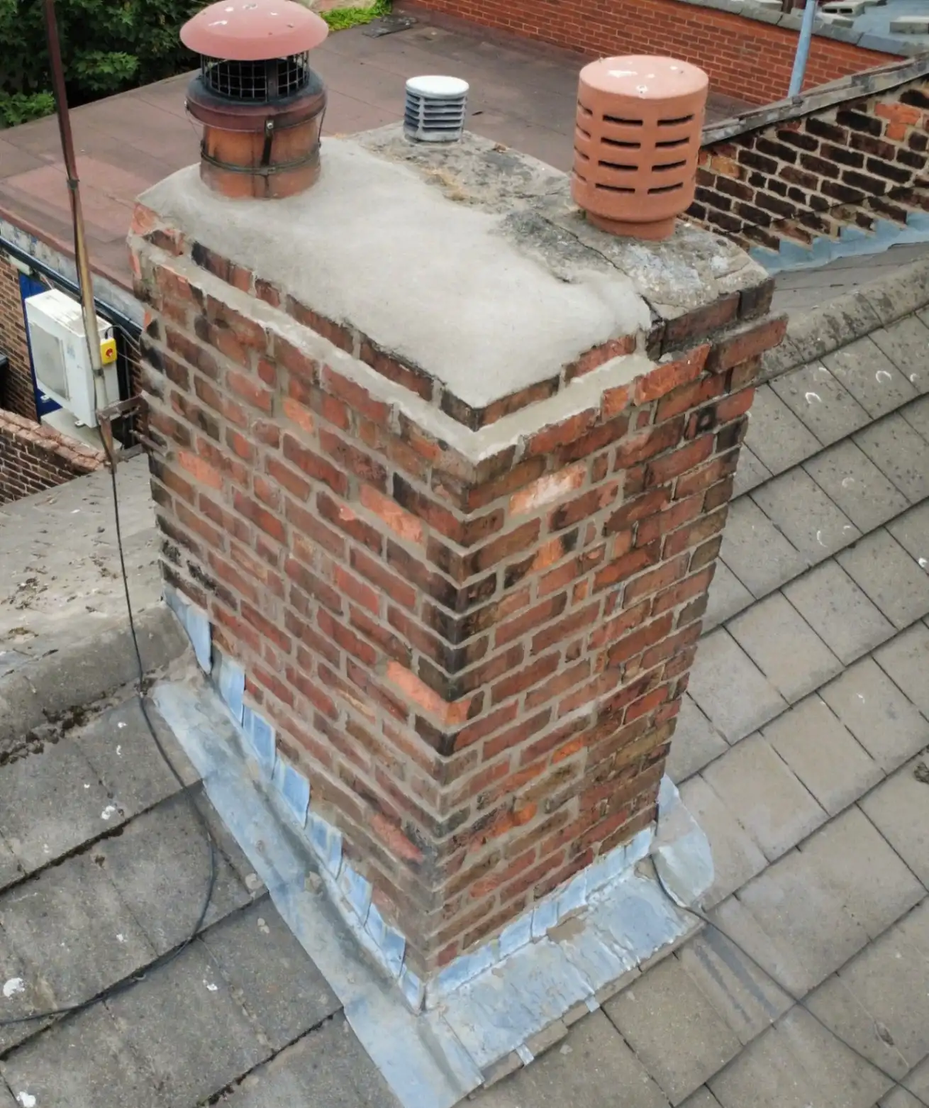Chimney repair Runcorn new pointing/flaunching