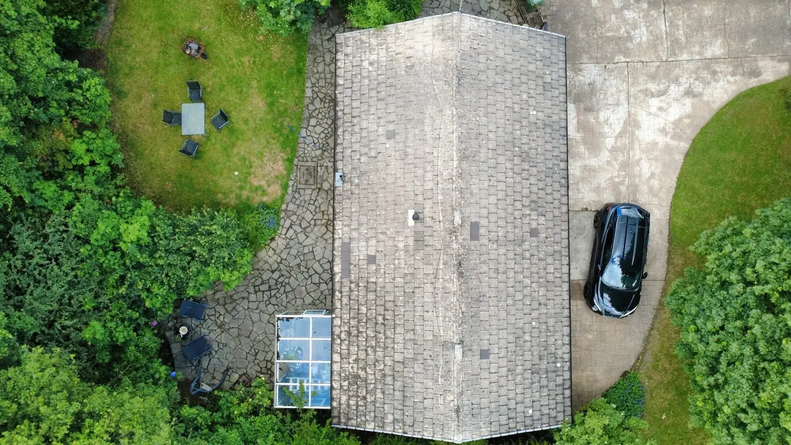 Roof after moss removal — Runcorn roof cleaning
